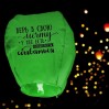 Небесный фонарик "Верь в свою мечту!" (зеленый)