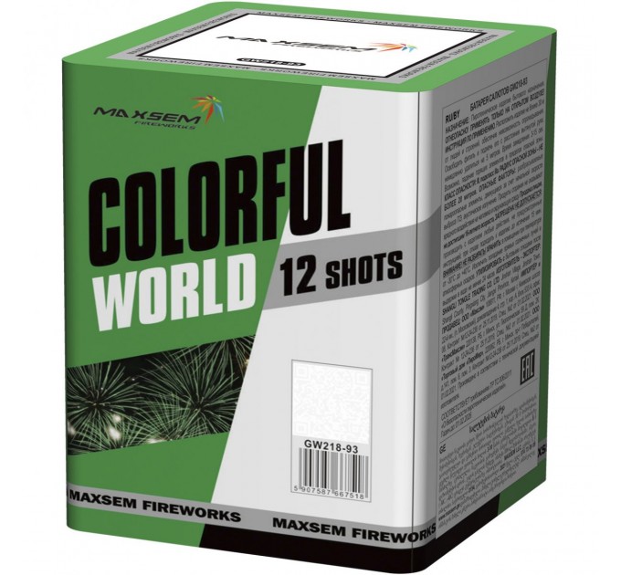 Фейерверк GW218-93 Красочный мир / Colorful World (0,8" х 12)
