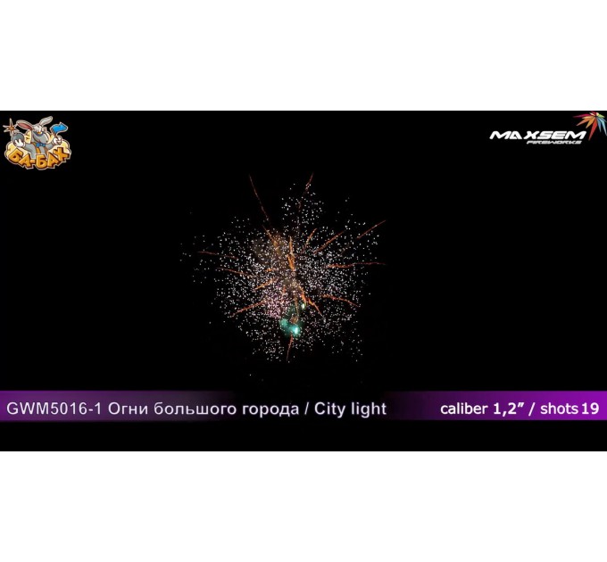 Фейерверк + фонтан M1255 Огни большого города / City Light (1,2" х 19)