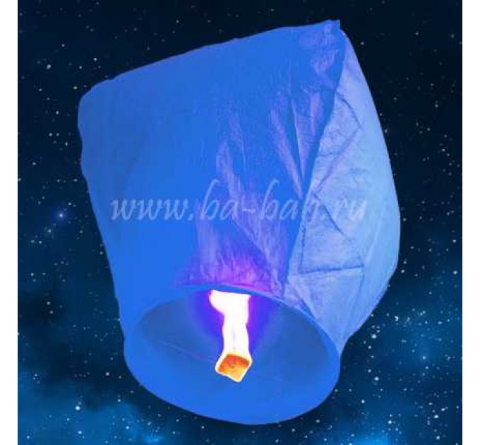 Небесный фонарик - бриллиант (корона) голубой