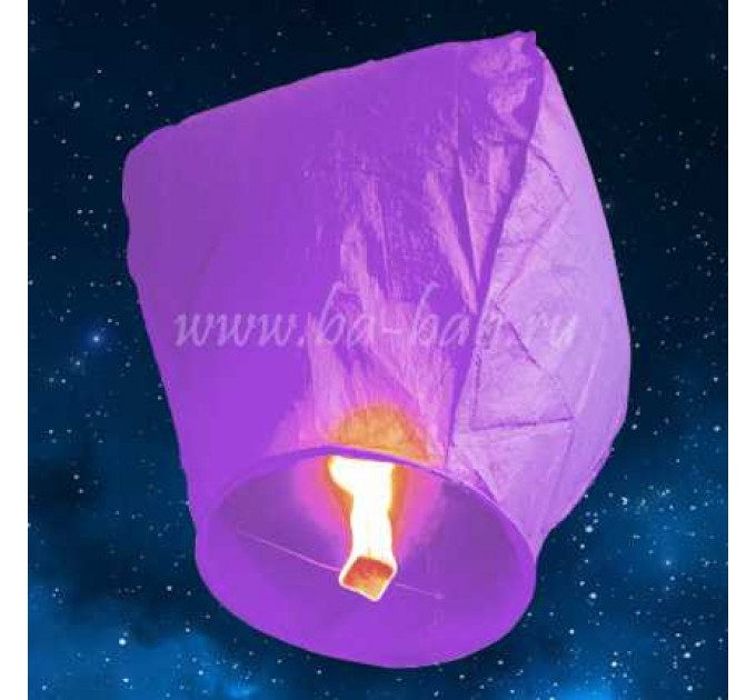 Небесный фонарик - бриллиант (корона) фиолетовый