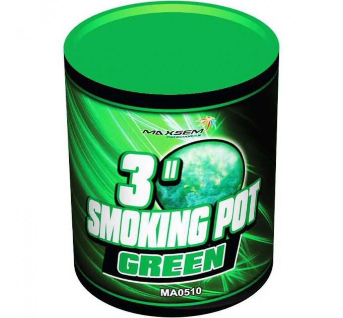 Дымовой фонтан - цветной дым зеленый MA0510/G / SMOKING POT GREEN (60 сек.)