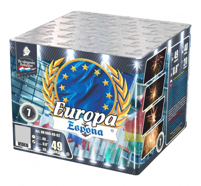 Фейерверк VH080-49-02 Европа / Europa (0,8" х 49)